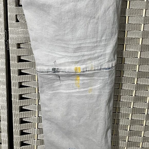 Switch Remarkable Painted SLIM TAPER FIT Jeans Men 36x34 Gray Distress Denim NEW - Picture 7 of 12